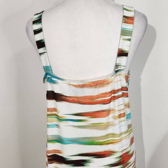 New Directions Multi-Color Sleeveless Maxi Dress Size Medium Long Boho Dress - Picture 6 of 9